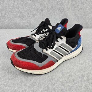 Adidas UltraBoost 1.0 S&L Mens 9.5 Black Red Blue Running Shoes Sneakers